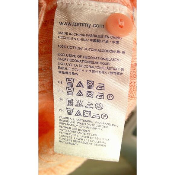 Tommy Hilfiger Women's Large Pink Button-down Woven Knit Cardigan - Picture 7 of 7